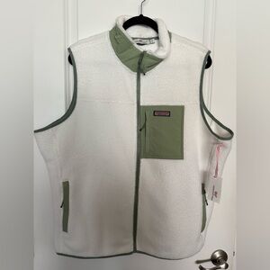 Vineyard Vines Mixed Media Sherpa Vest